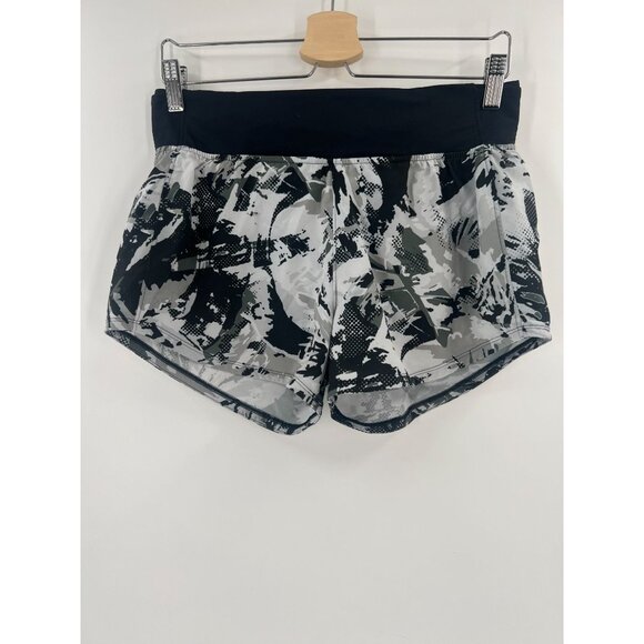 Under Armour M‎ Speedpocket Shorts Camo Running Athletic Quick Dry Gray Black - Picture 9 of 9